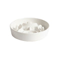 Aurex Slow-Feeder Ceramic Bowl — Maze Structure & Wire Stand