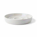 Aurex Slow-Feeder Ceramic Bowl — Pearl Glaze