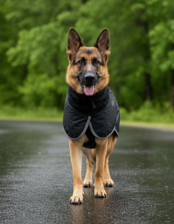 Aurex Dog Rain Coat — TPU Membrane, Tape-Sealed Seams, 3M Reflective