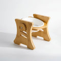 Aurex Bamboo Bowl Stand — 3 Height Settings, FSC Moso Bamboo, Ceramic Bowl, Small Dogs